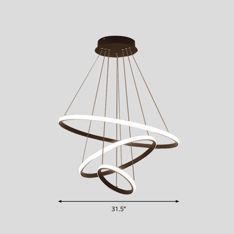 Acrylic Loop LED Pendant Light Simplicity Chandelier - Rebooters