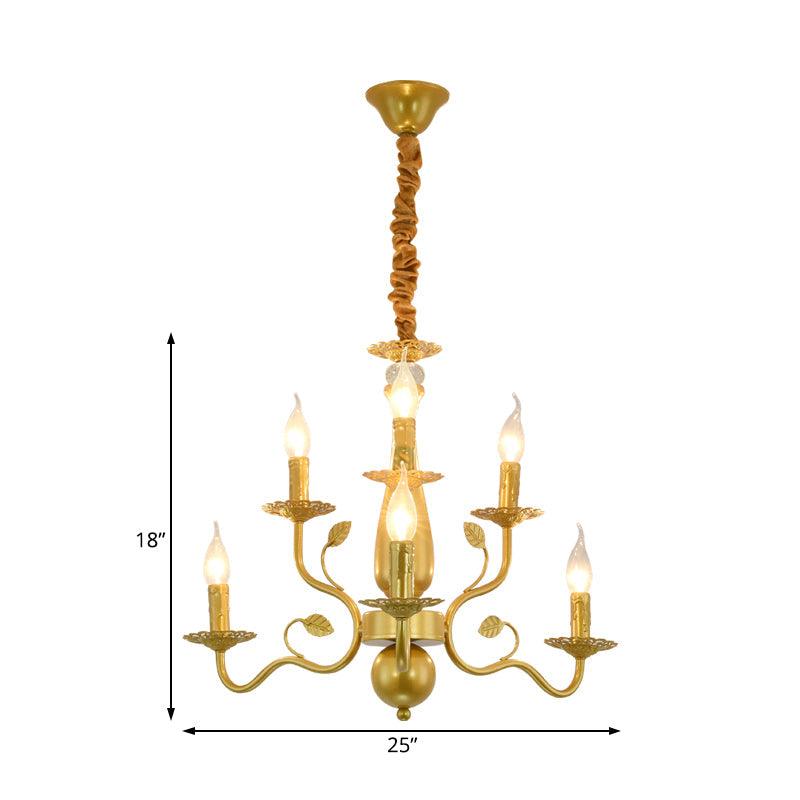 5/12/16 Lights Metal Pendant Chandelier Rustic Black Gold Fixture - Rebooters