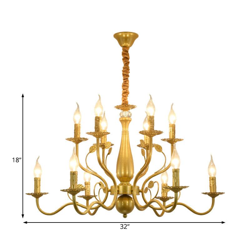 5/12/16 Lights Metal Pendant Chandelier Rustic Black Gold Fixture - Rebooters