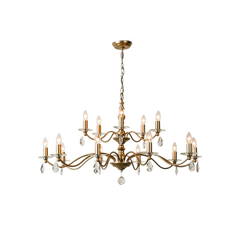 9/12/15 Lights Ceiling Light Country Candle Metal Chandelier - Rebooters