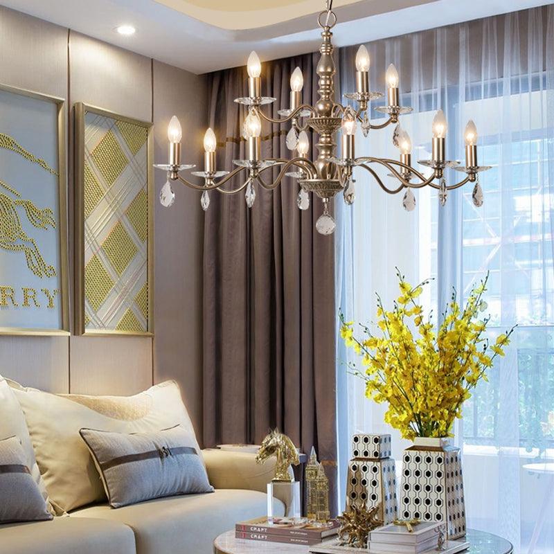 9/12/15 Lights Ceiling Light Country Candle Metal Chandelier - Rebooters