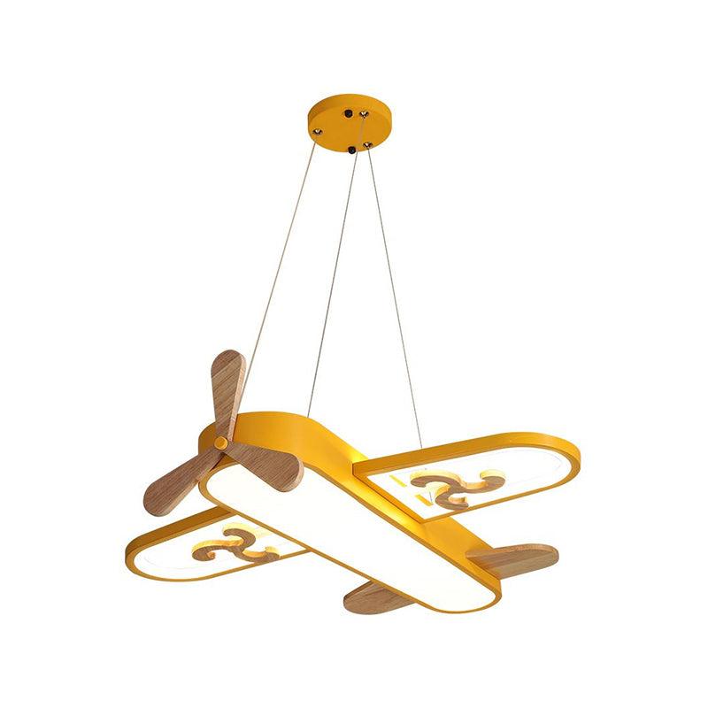 Childrens Plane Shaped Hanging Lamp Acrylic LED Pendant Light - Rebooters