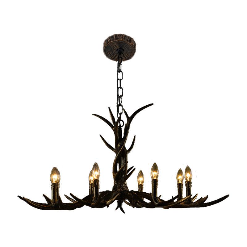 6/8/10-Light Chandelier Light Rustic Study Pendant Brass - Rebooters
