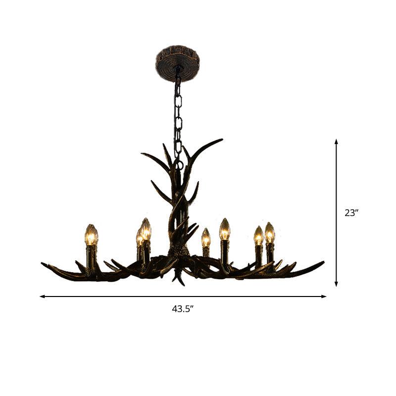 6/8/10-Light Chandelier Light Rustic Study Pendant Brass - Rebooters