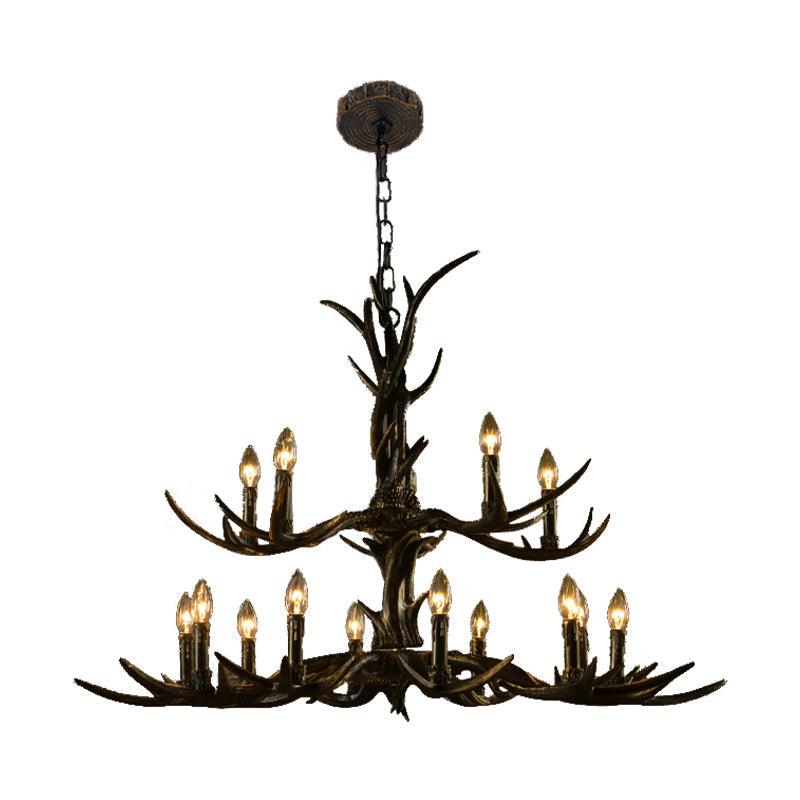 6/8/10-Light Chandelier Light Rustic Study Pendant Brass - Rebooters