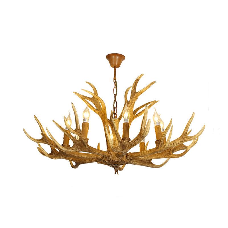 Deer Antler Resin Pendant Lighting Traditional Chandelier - Rebooters