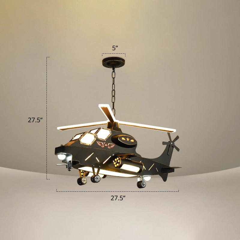 Biplane Acrylic Suspension Light Creative LED Chandelier for Boys Room - Rebooters