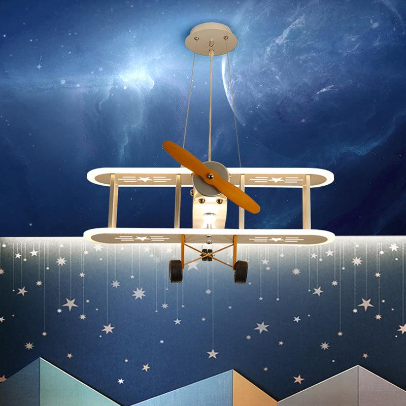 Biplane Acrylic Suspension Light Creative LED Chandelier for Boys Room - Rebooters