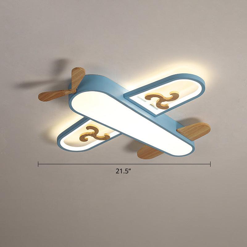 Aircraft Shaped Nursery Flush Mount Acrylic Cartoon Light - Rebooters