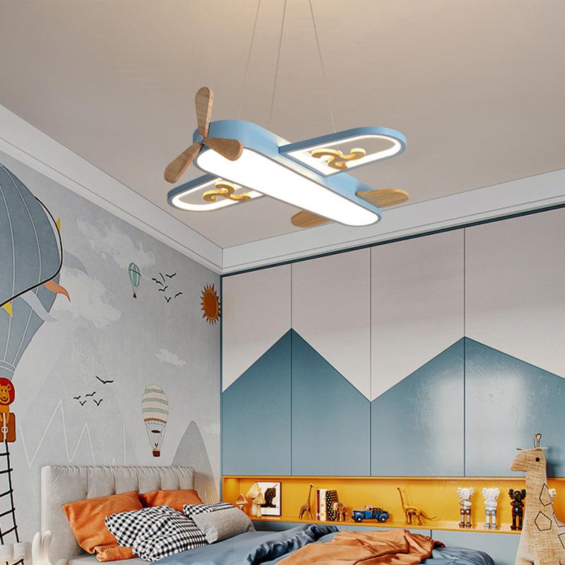 Aircraft Shaped Nursery Flush Mount Acrylic Cartoon Light - Rebooters