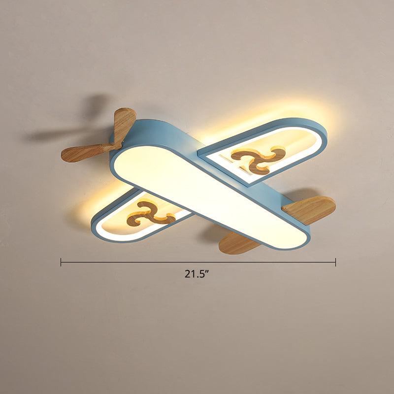 Aircraft Shaped Nursery Flush Mount Acrylic Cartoon Light - Rebooters