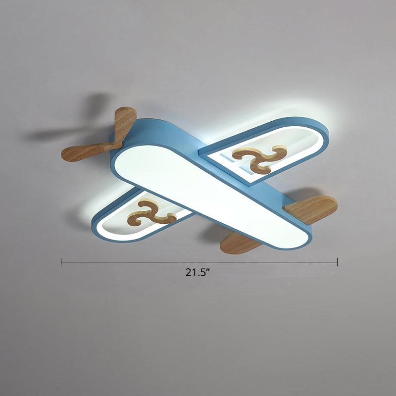 Aircraft Shaped Nursery Flush Mount Acrylic Cartoon Light - Rebooters