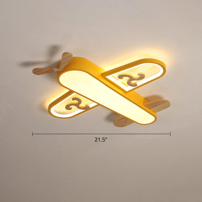 Aircraft Shaped Nursery Flush Mount Acrylic Cartoon Light - Rebooters