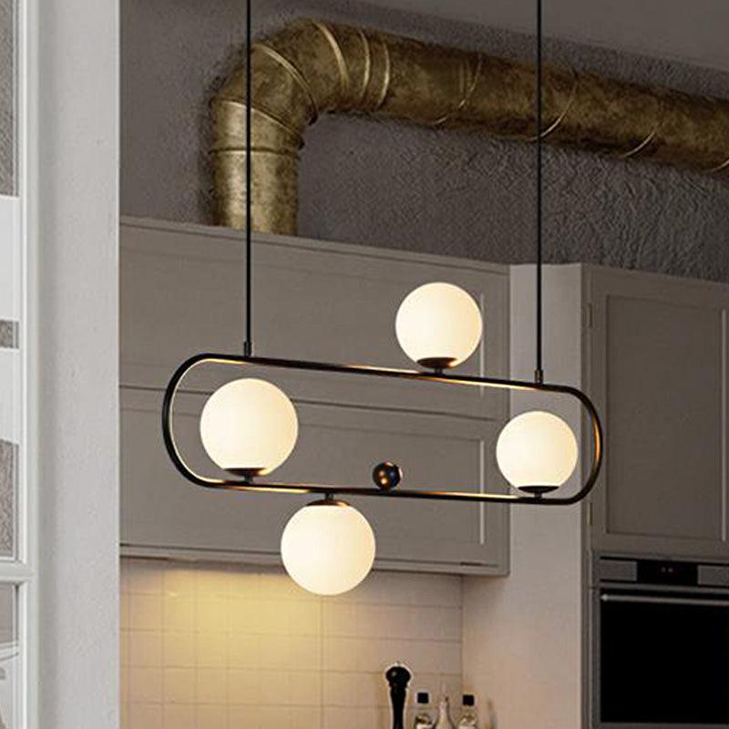 35.5"/47" Wide Global Chandelier Light Black Hanging Lamp - Rebooters