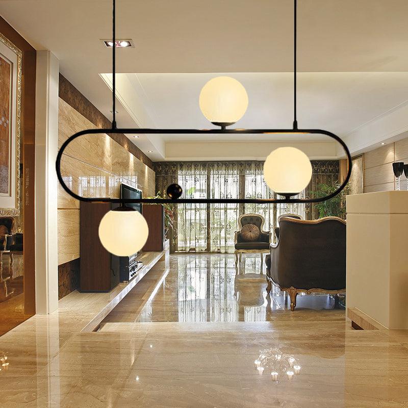 35.5"/47" Wide Global Chandelier Light Black Hanging Lamp - Rebooters