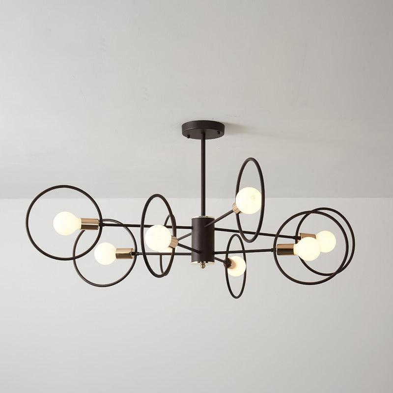 6/8/12-Head Tiered Circle Pendant Chandelier for Living Room - Rebooters