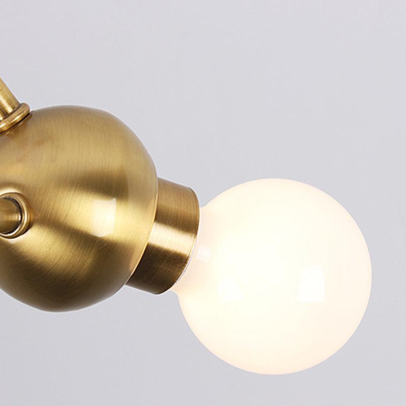 4 Lights Ceiling Light Traditional Triangle Metal Hanging Chandelier in Gold - Rebooters