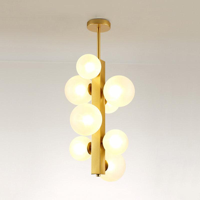 4/8 Lights Gold Linear Suspension Light Modern Chandelier - Rebooters