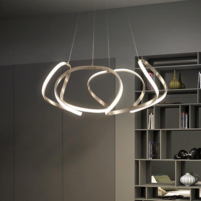 23.5"/31.5" Wide Chrome Gold Chandelier LED Acrylic Lamp - Rebooters