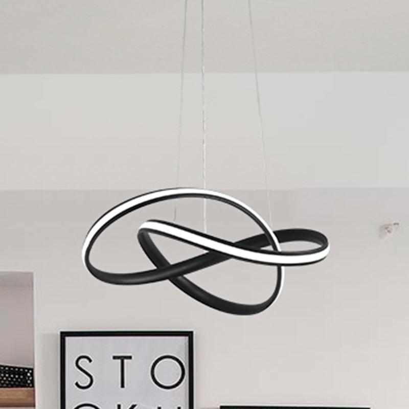 19.5"/27.5" Wide Black White Brown Bent Ceiling Light Fixture - Rebooters