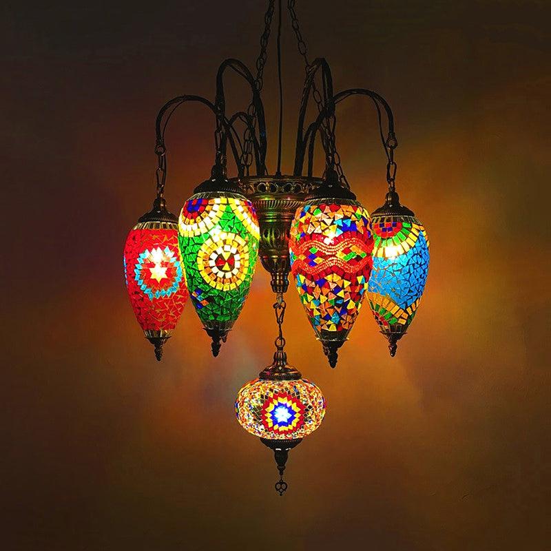 7 Bulbs Coffee House Hanging Chandelier Tradition Ceiling Pendant Light - Rebooters