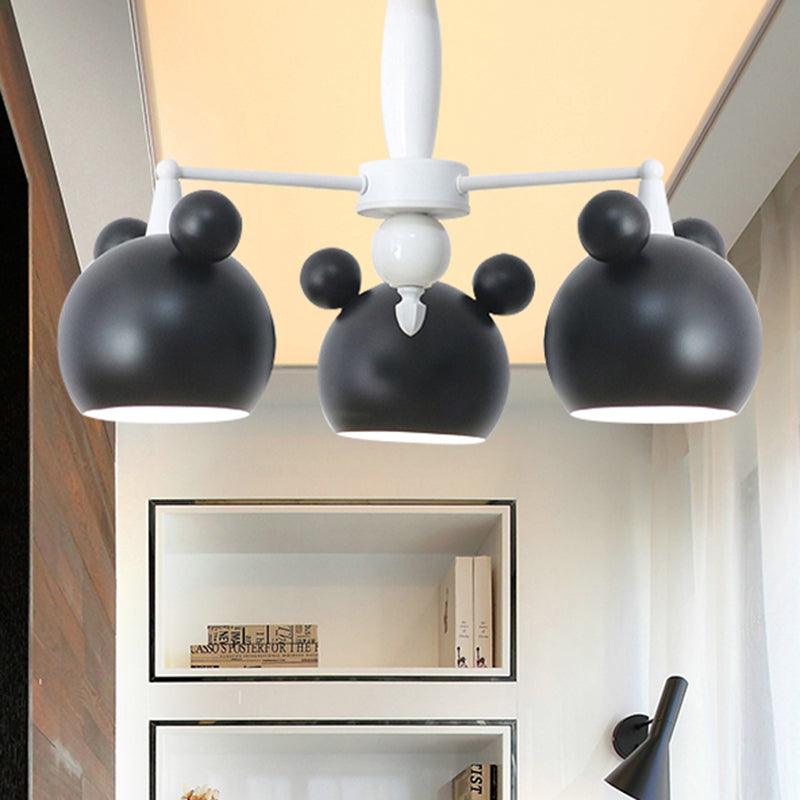Macaron Stylish Suspension Light Bear Shade Metal Hanging Light - Rebooters