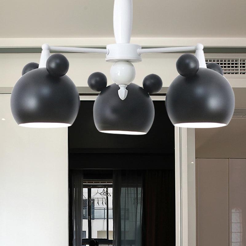 Macaron Stylish Suspension Light Bear Shade Metal Hanging Light - Rebooters