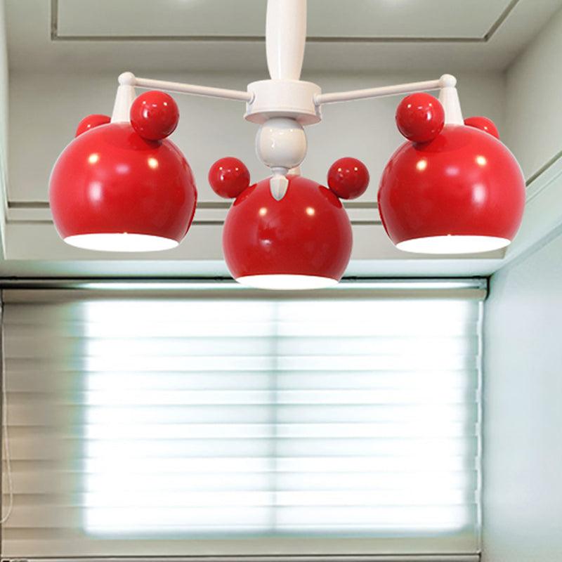 Macaron Stylish Suspension Light Bear Shade Metal Hanging Light - Rebooters