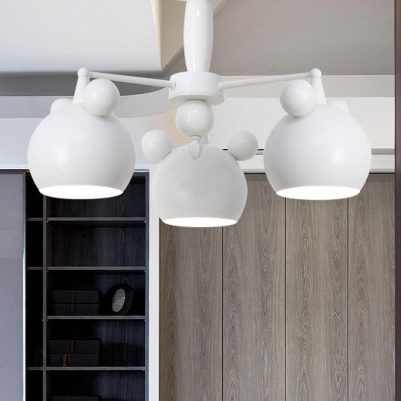 Macaron Stylish Suspension Light Bear Shade Metal Hanging Light - Rebooters