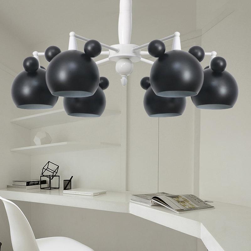 Macaron Stylish Suspension Light Bear Shade Metal Hanging Light - Rebooters