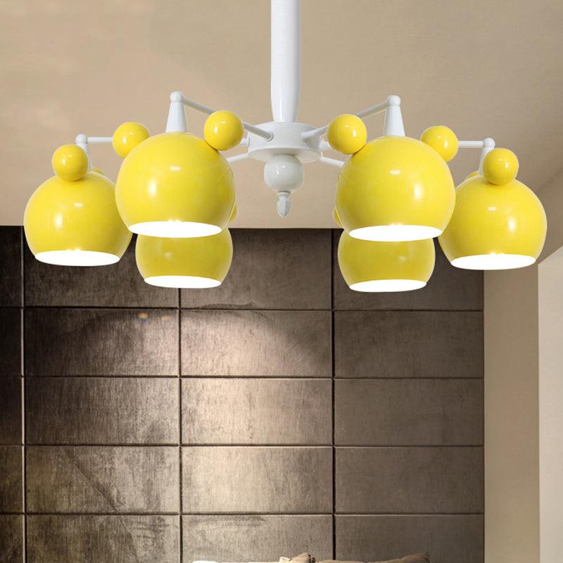 Macaron Stylish Suspension Light Bear Shade Metal Hanging Light - Rebooters