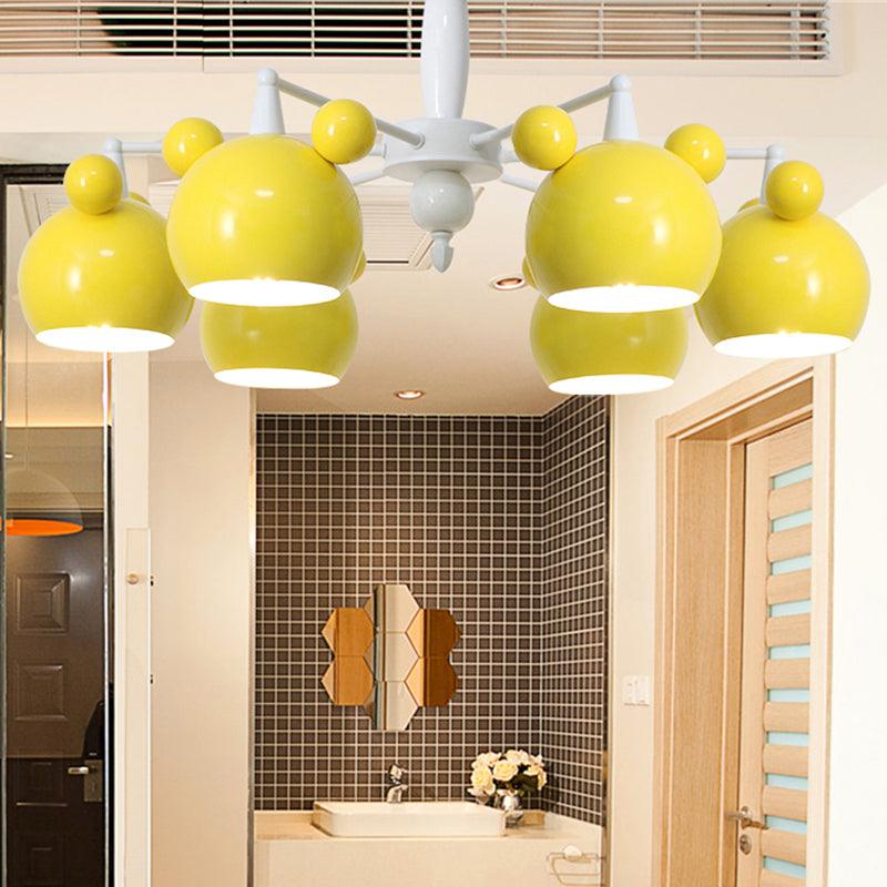 Macaron Stylish Suspension Light Bear Shade Metal Hanging Light - Rebooters