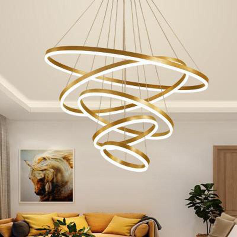 LED Acrylic Pendant Chandelier Minimalist Orbicular Light - Rebooters