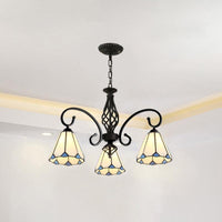 Stained Glass Tiffany Chandelier Light Living Room Ceiling Hanging Light - Rebooters