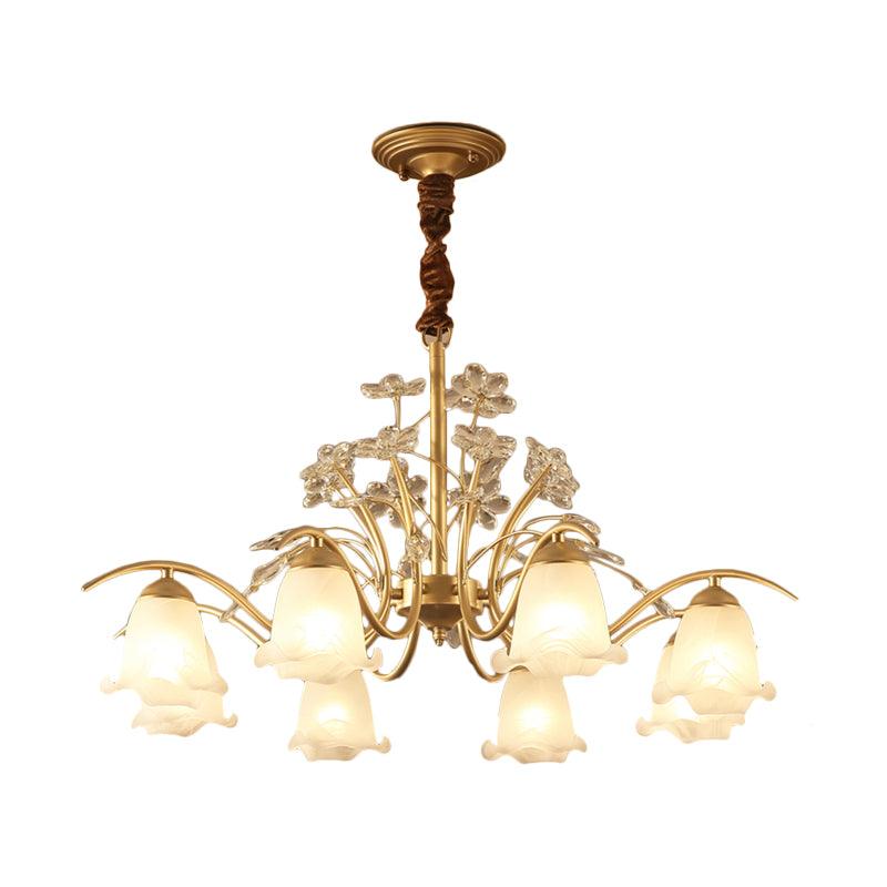 Antique Scalloped Chandelier 3/6/8-Light Gold Fixture - Rebooters