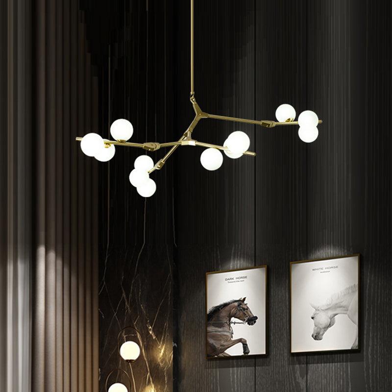 Tree Branch Suspension Light Minimalistic Metal Chandelier - Rebooters
