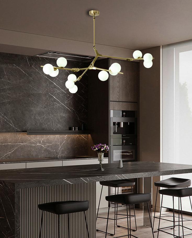 Tree Branch Suspension Light Minimalistic Metal Chandelier - Rebooters