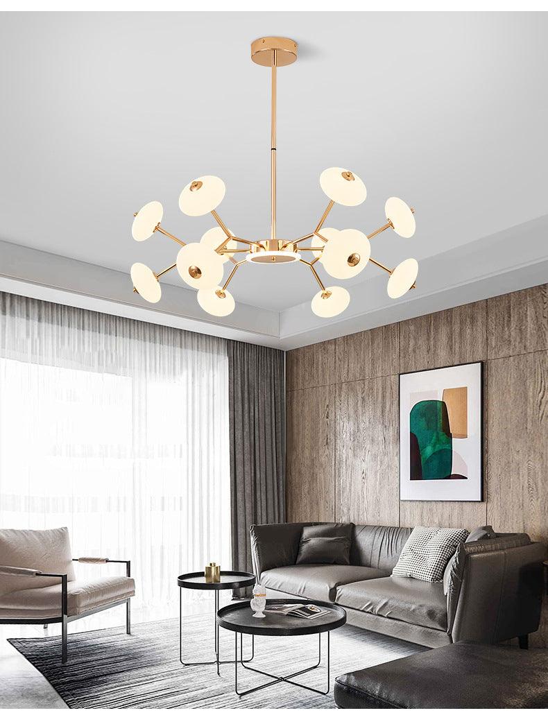 Bean Shaped Chandelier Minimalist Acrylic Bedroom LED Light - Rebooters