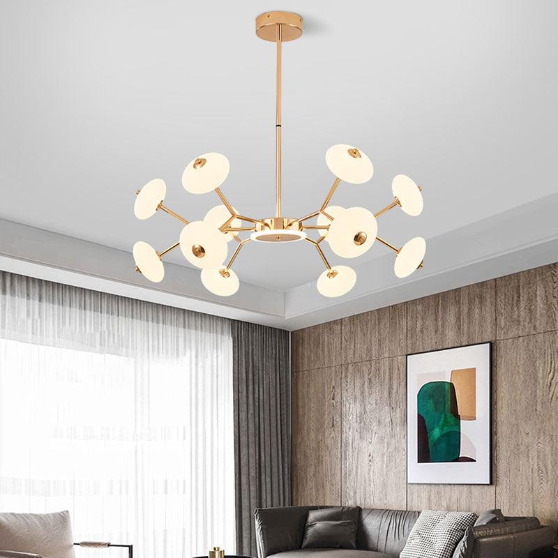 Bean Shaped Chandelier Minimalist Acrylic Bedroom LED Light - Rebooters