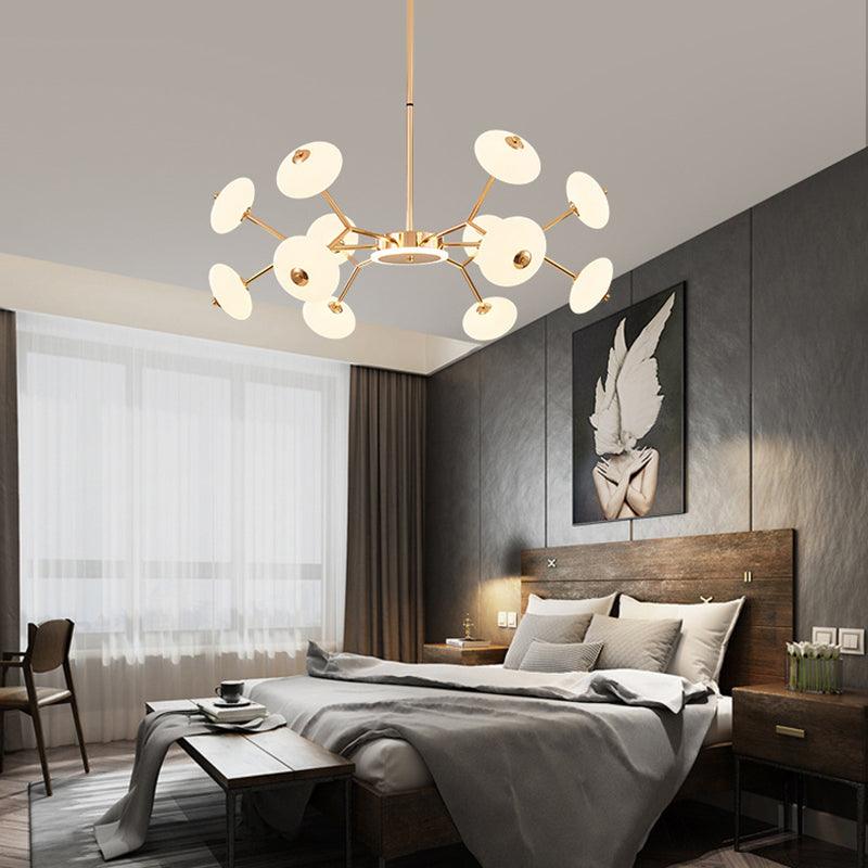 Bean Shaped Chandelier Minimalist Acrylic Bedroom LED Light - Rebooters
