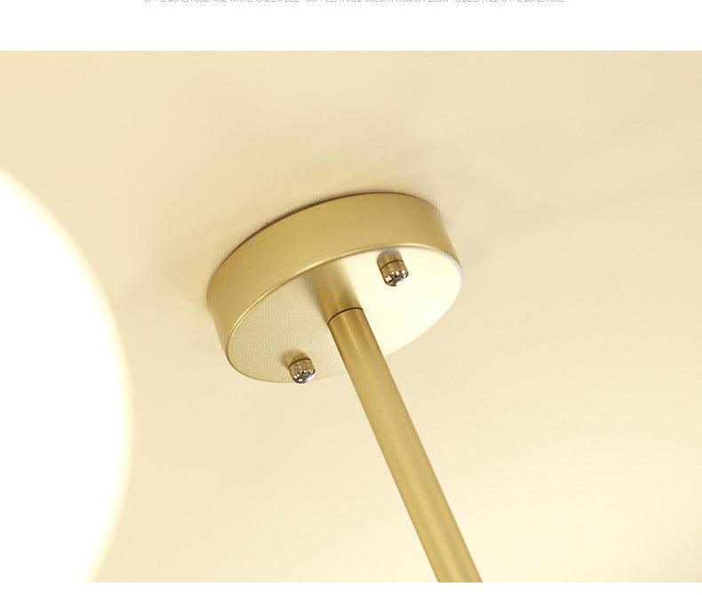 6 Light Branch Hanging Chandelier Light Modern Glass Shade Ceiling Chandelier - Rebooters