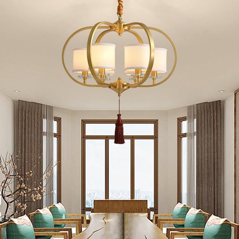3/6 Lights Dining Room Chandelier Lamp Traditional Brass Ceiling Light - Rebooters