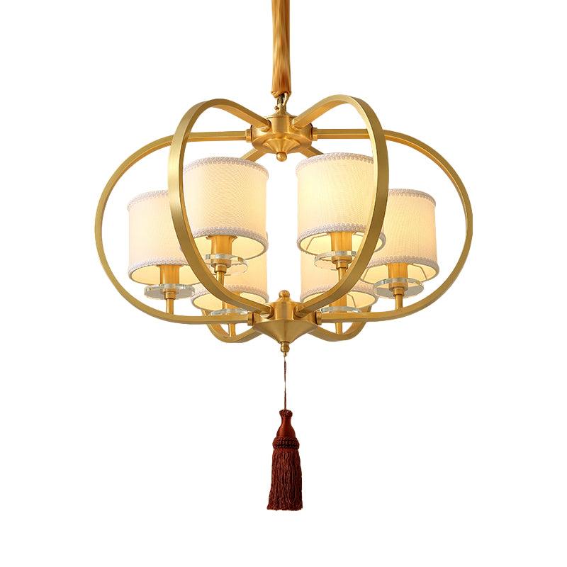 3/6 Lights Dining Room Chandelier Lamp Traditional Brass Ceiling Light - Rebooters