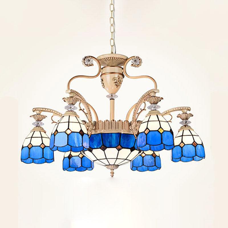 Baroque Dome Shape Chandelier Light 5/9/11 Lights Blue - Rebooters