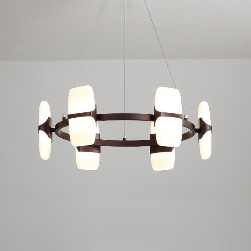 26"/30" Wide Circular Pendant Light Kit Modern Metal Chandelier - Rebooters