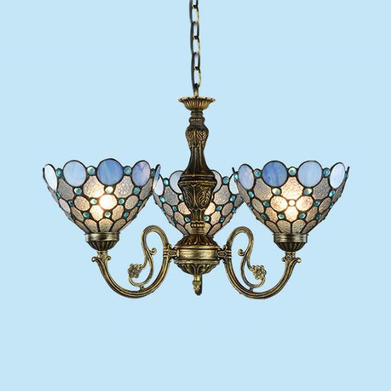 Antique Bronze Beaded Chandelier Lamp 3/8/11 Lights Kit - Rebooters