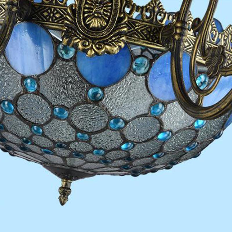 Antique Bronze Beaded Chandelier Lamp 3/8/11 Lights Kit - Rebooters