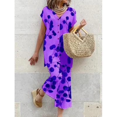Heidi Women's Long Dress with Botanical Print Rebooters Maxi Women's Dresses