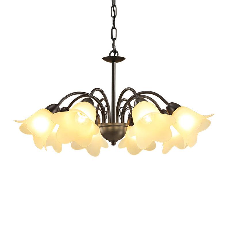 3/5/6 Bulbs Dining Room Chandelier Retro Black Finish Pendant Lighting - Rebooters