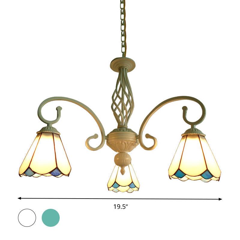 Arched Chandelier Lighting Fixture 5/6/8 Lights Tiffany Pendant - Rebooters